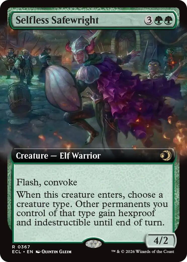 Image for Selfless Safewright (Extended Art) (367) (Lorwyn Eclipsed) - Magic: The Gathering