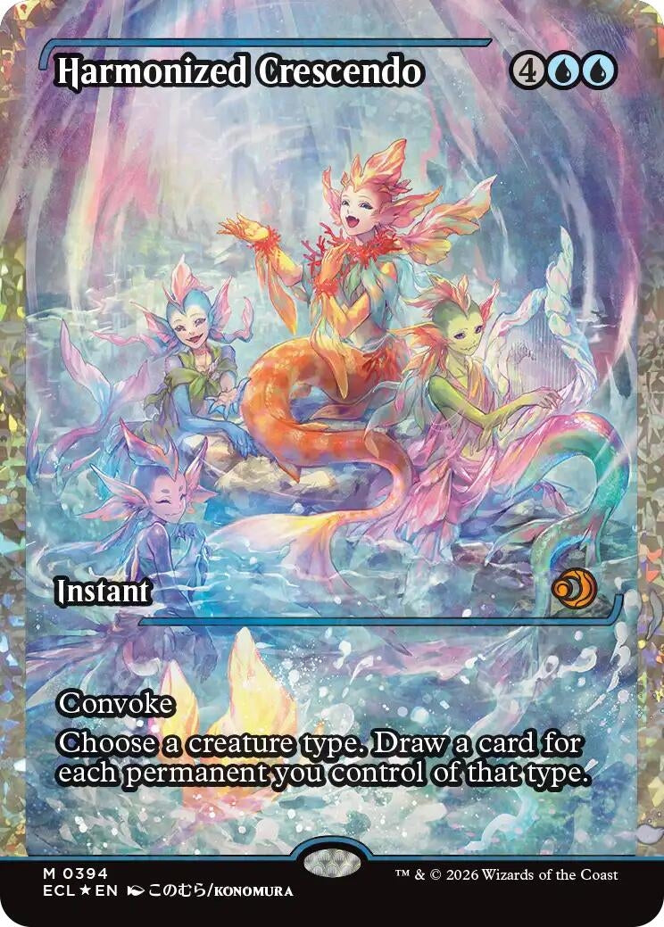 Harmonized Crescendo (0394) (Showcase) (Fracture Foil) (394) (Lorwyn Eclipsed)