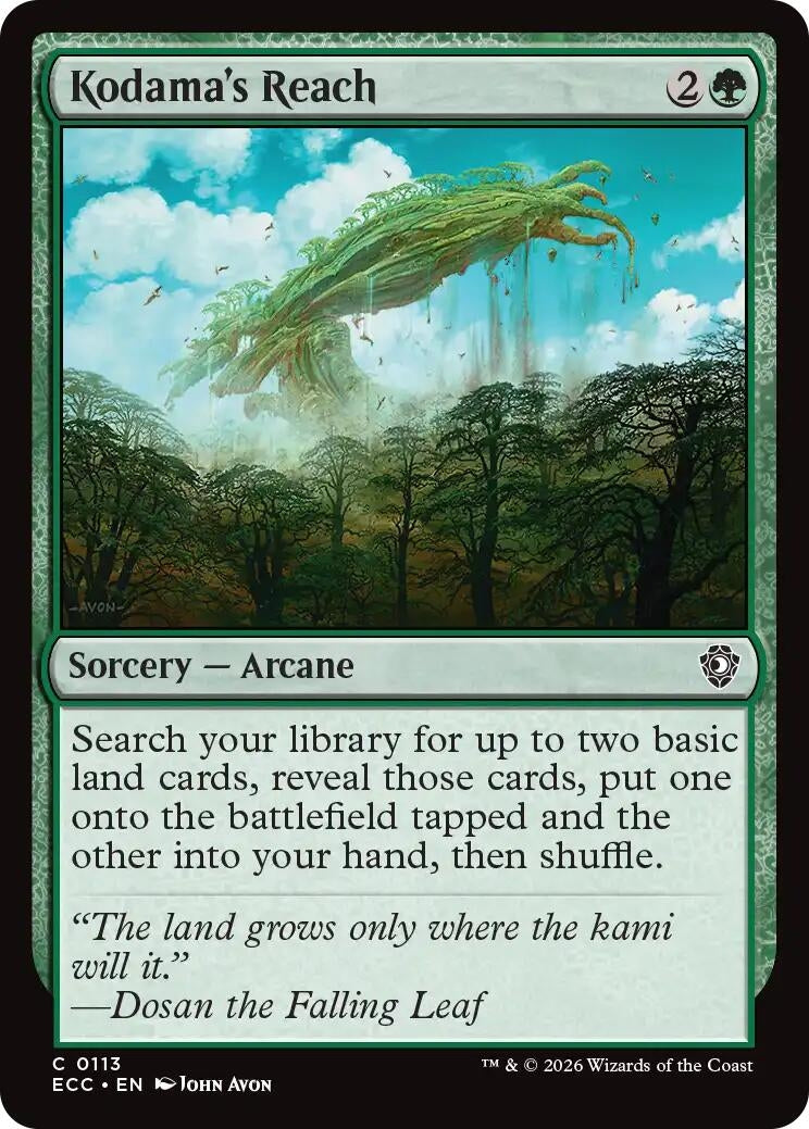 Image for Kodama's Reach (113) (Lorwyn Eclipsed) - Magic: The Gathering