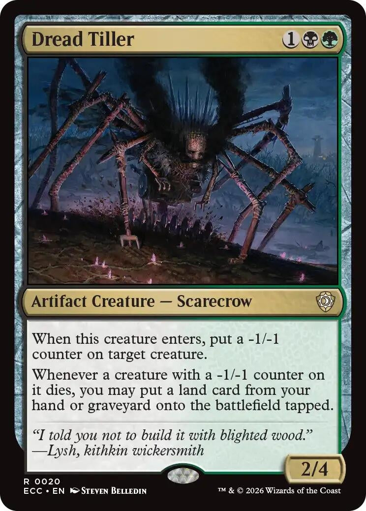 Image for Dread Tiller (20) (Lorwyn Eclipsed) - Magic: The Gathering