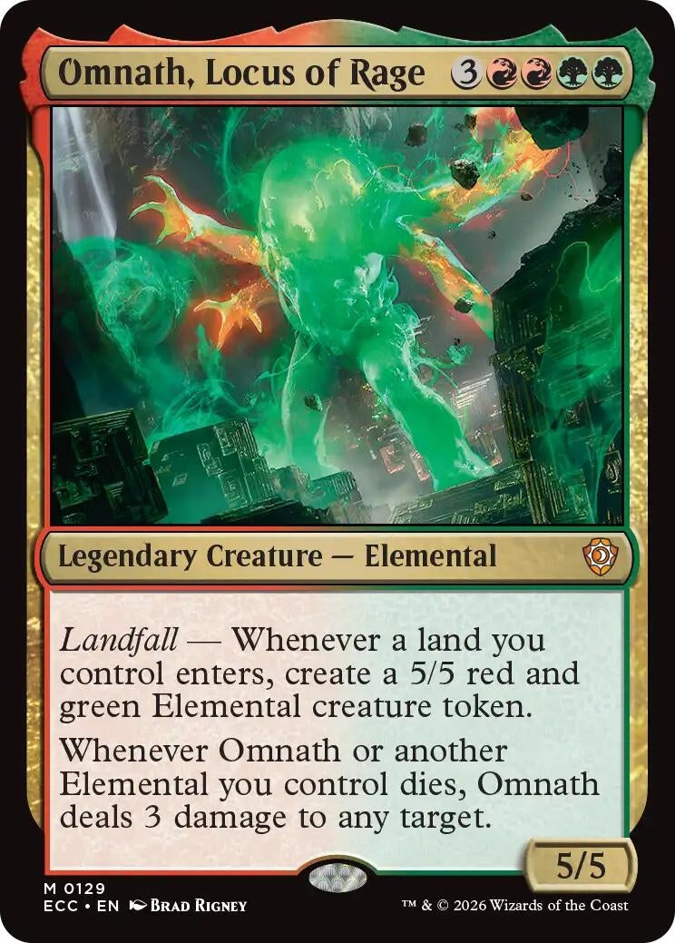 Image for Omnath, Locus of Rage (129) (Lorwyn Eclipsed) - Magic: The Gathering