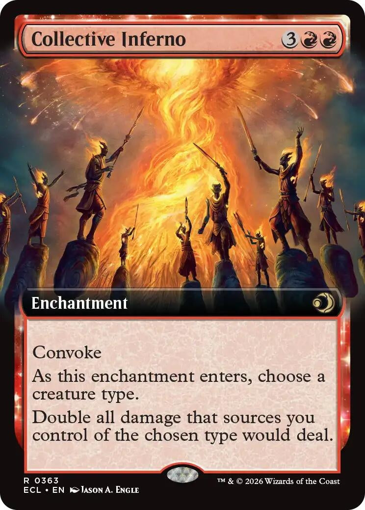 Image for Collective Inferno (Extended Art) (Lorwyn Eclipsed) - Magic: The Gathering
