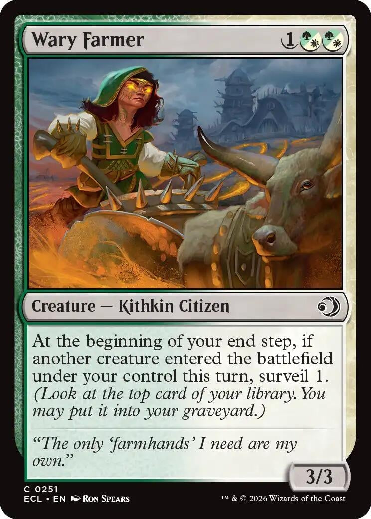 Image for Wary Farmer (Lorwyn Eclipsed) - Magic: The Gathering