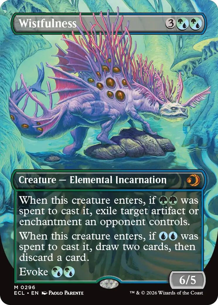 Image for Wistfulness (Borderless) (Lorwyn Eclipsed) - Magic: The Gathering