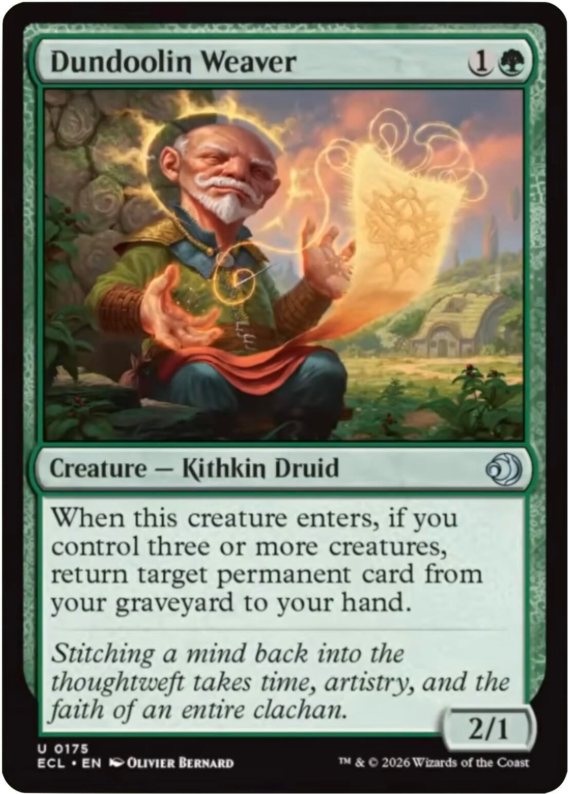 Image for Dundoolin Weaver (175) (Lorwyn Eclipsed) - Magic: The Gathering