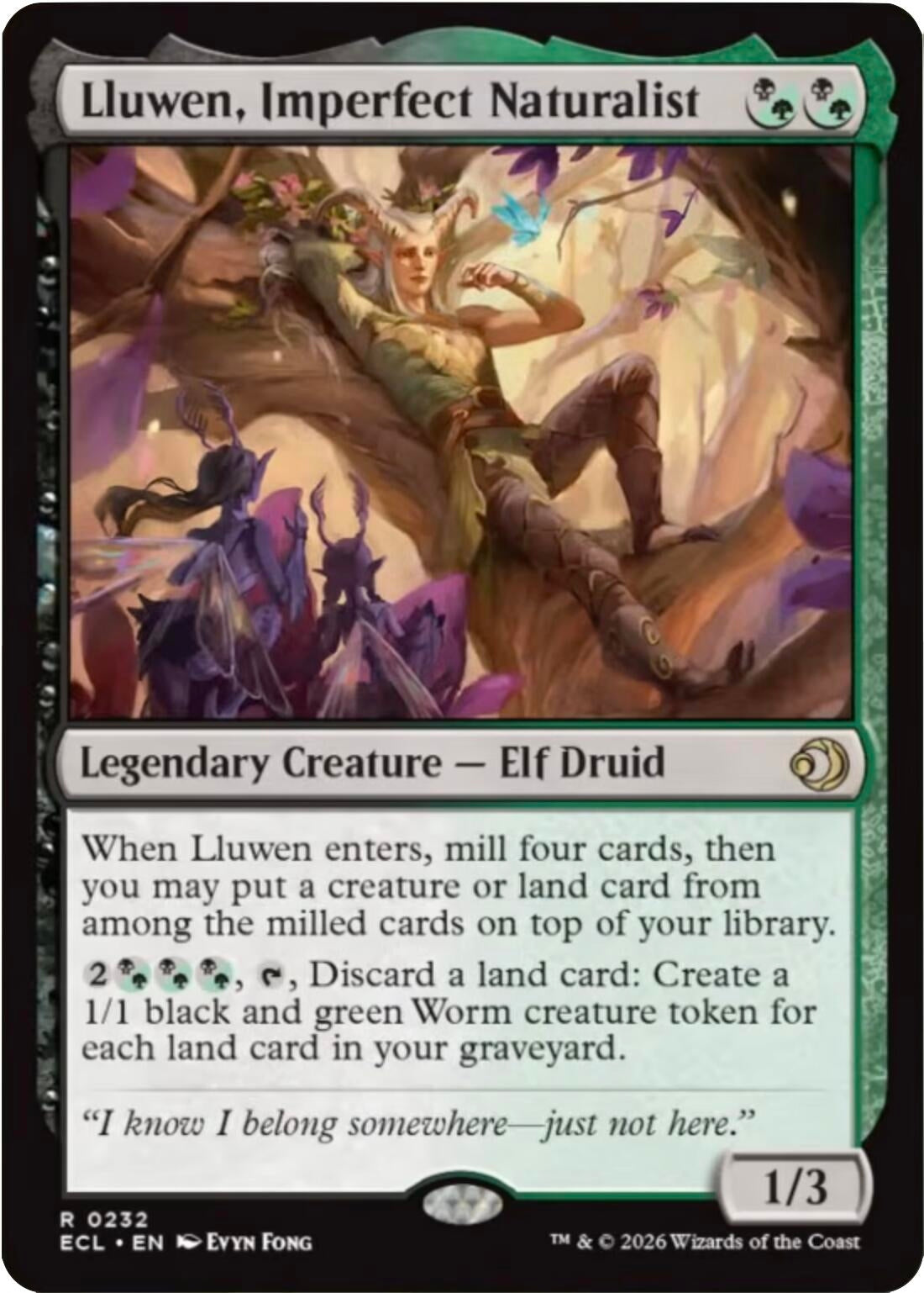 Lluwen, Imperfect Naturalist (232) (Lorwyn Eclipsed)