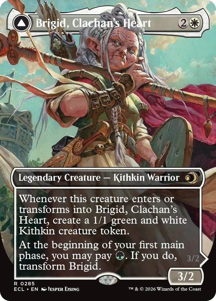 Image for Brigid, Clachan's Heart (Borderless) (285) (Lorwyn Eclipsed) - Magic: The Gathering