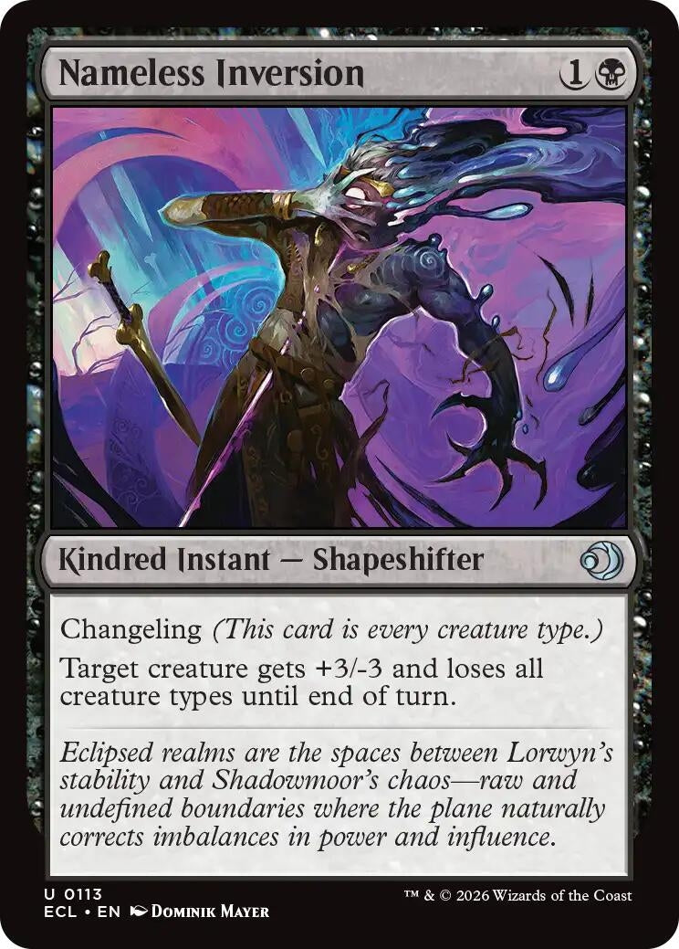 Image for Nameless Inversion (113) (Lorwyn Eclipsed) - Magic: The Gathering