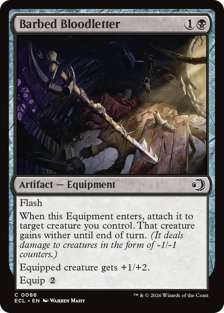 Image for Barbed Bloodletter (86) (Lorwyn Eclipsed) - Magic: The Gathering