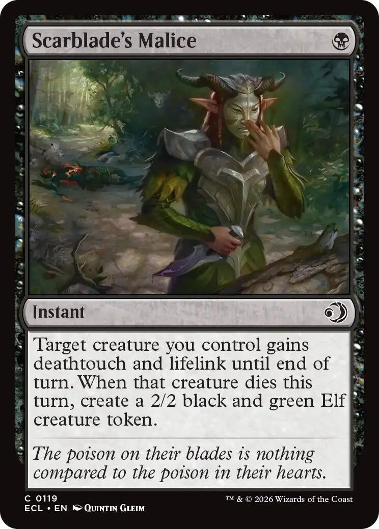 Scarblade's Malice (119) (Lorwyn Eclipsed)