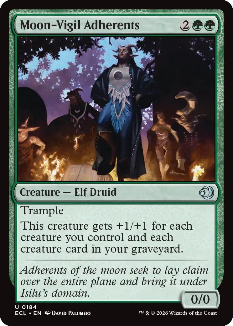 Moon-Vigil Adherents (184) (Lorwyn Eclipsed)