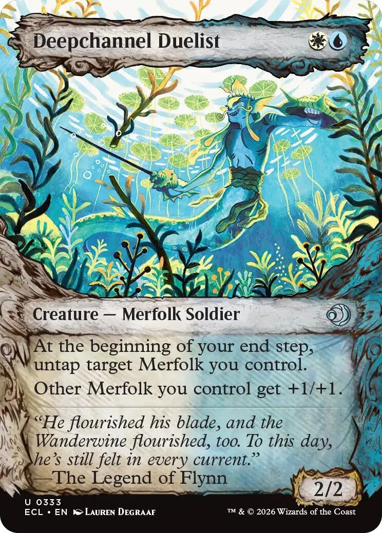Image for Deepchannel Duelist (Showcase) (333) (Lorwyn Eclipsed) - Magic: The Gathering