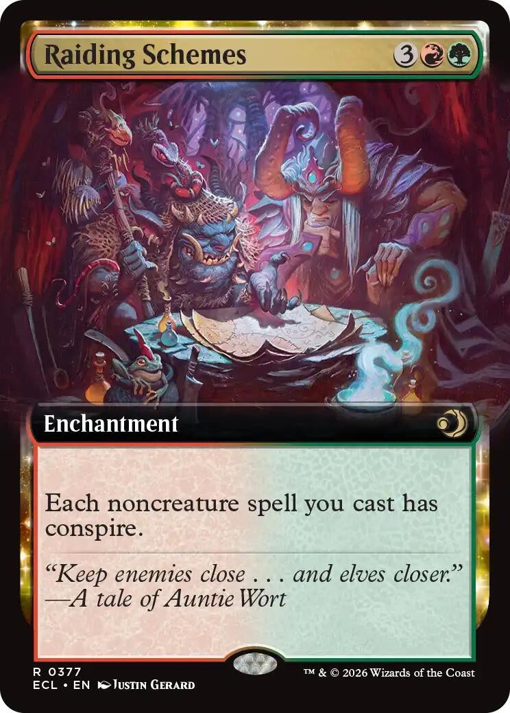 Raiding Schemes (Extended Art) (377) (Lorwyn Eclipsed)
