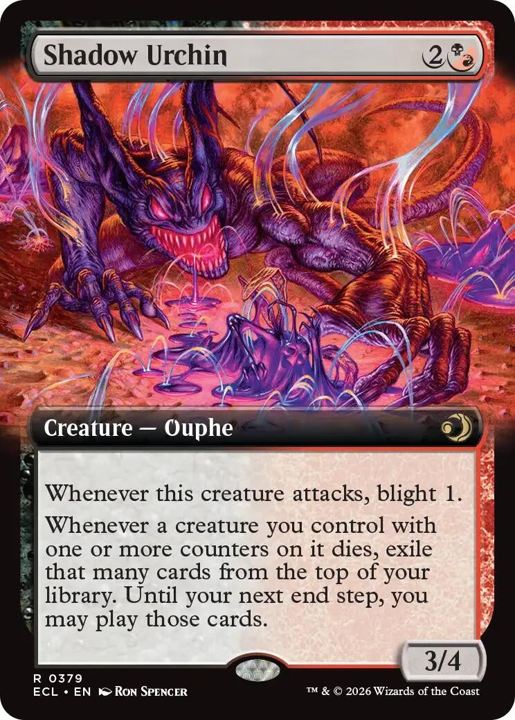 Shadow Urchin (Extended Art) (379) (Lorwyn Eclipsed)