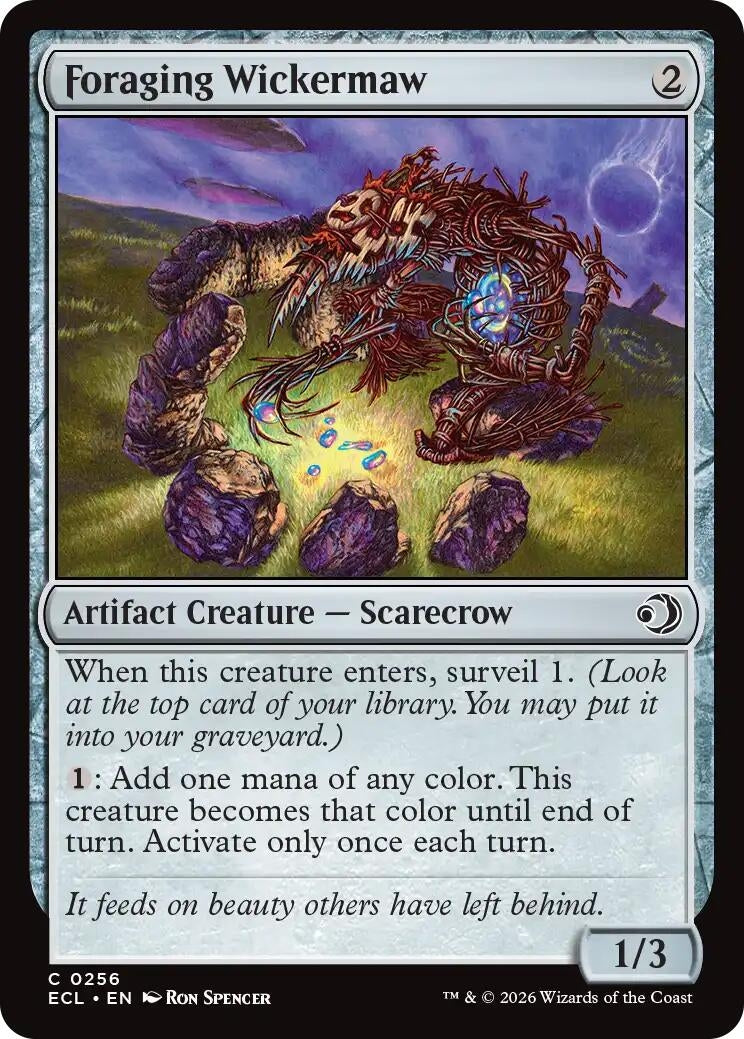 Image for Foraging Wickermaw (256) (Lorwyn Eclipsed) - Magic: The Gathering