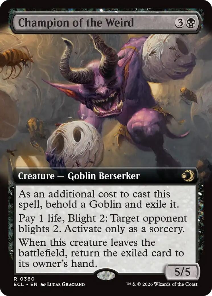 Champion of the Weird (Extended Art) (360) (Lorwyn Eclipsed)