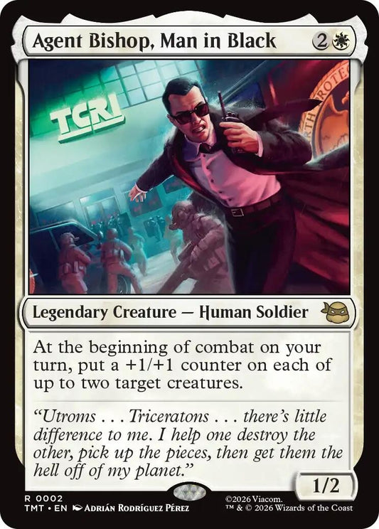 Image for Agent Bishop, Man in Black (2) (Teenage Mutant Ninja Turtles) - Magic: The Gathering