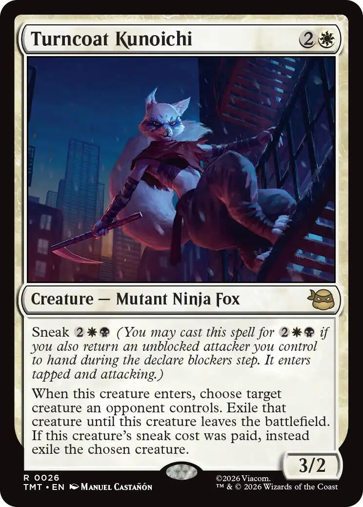 Image for Turncoat Kunoichi (26) (Teenage Mutant Ninja Turtles) - Magic: The Gathering