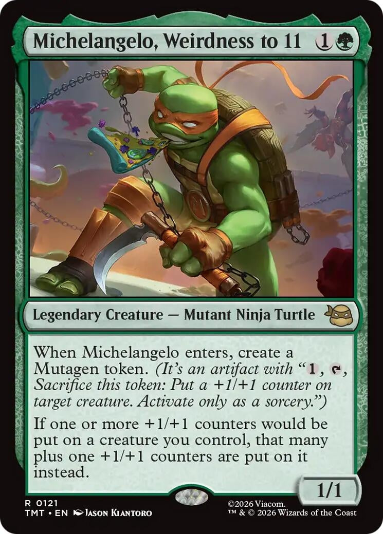 Image for Michelangelo, Weirdness to 11 (121) (Teenage Mutant Ninja Turtles) - Magic: The Gathering