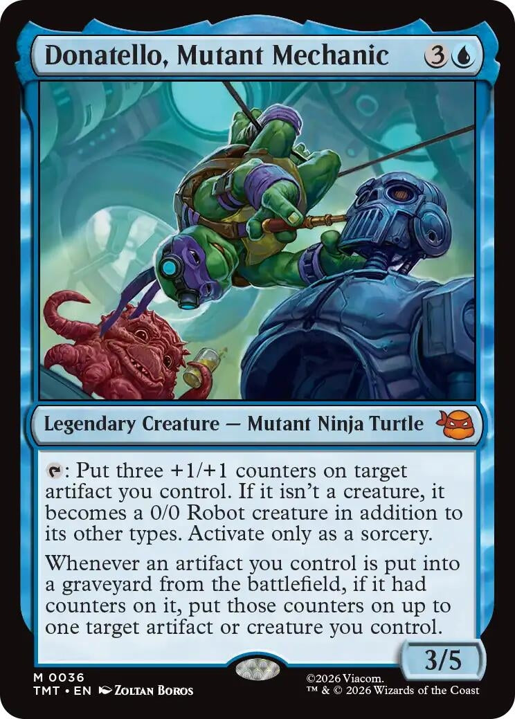 Image for Donatello, Mutant Mechanic (36) (Teenage Mutant Ninja Turtles) - Magic: The Gathering