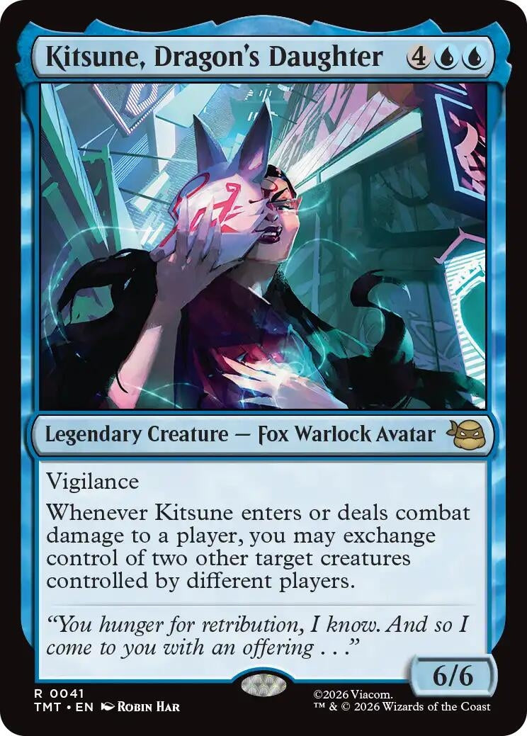 Image for Kitsune, Dragon's Daughter (41) (Teenage Mutant Ninja Turtles) - Magic: The Gathering