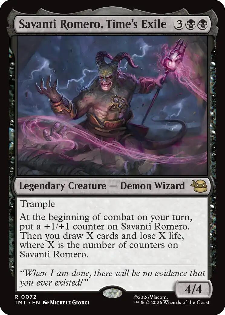 Savanti Romero, Time's Exile (72) (Teenage Mutant Ninja Turtles)