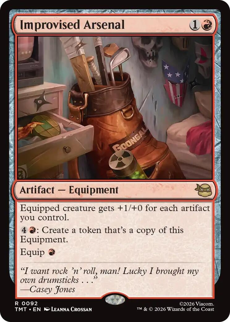 Image for Improvised Arsenal (92) (Teenage Mutant Ninja Turtles) - Magic: The Gathering