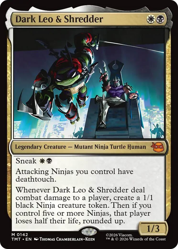 Image for Dark Leo & Shredder (142) (Teenage Mutant Ninja Turtles) - Magic: The Gathering