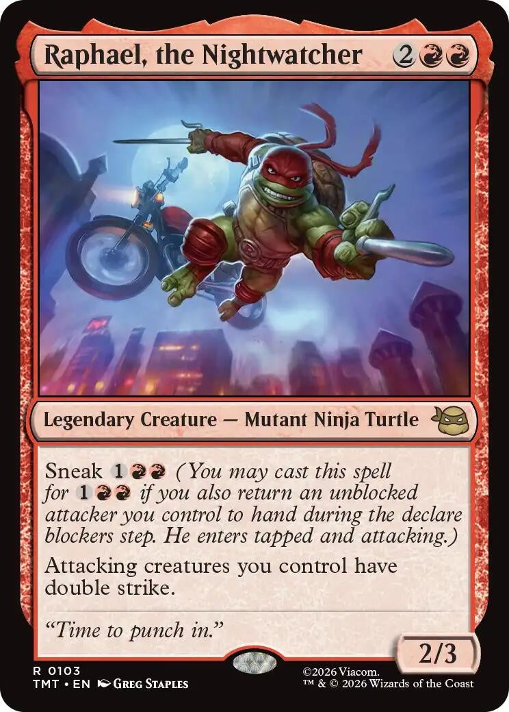 Image for Raphael, the Nightwatcher (103) (Teenage Mutant Ninja Turtles) - Magic: The Gathering