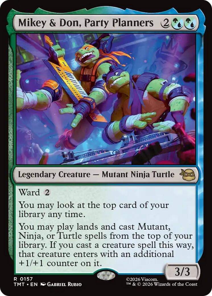 Image for Mikey & Don, Party Planners (157) (Teenage Mutant Ninja Turtles) - Magic: The Gathering