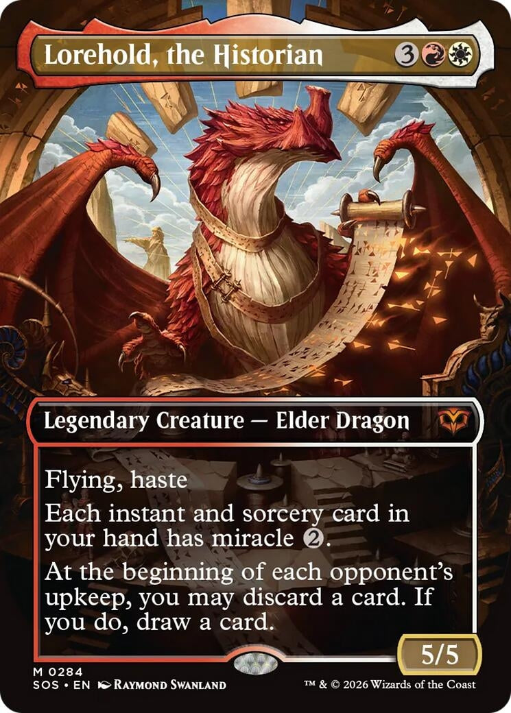 Image for Lorehold, the Historian (Borderless) (284) (Secrets of Strixhaven) - Magic: The Gathering