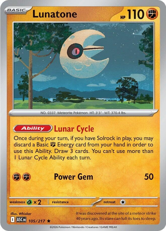 Lunatone (105/217) (ME: Ascended Heroes)