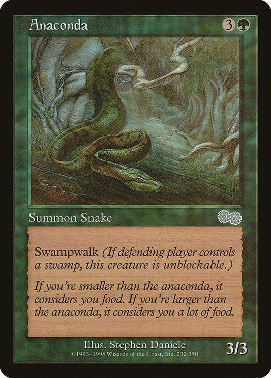 Image for Anaconda (232) (Urza's Saga) - Magic: The Gathering