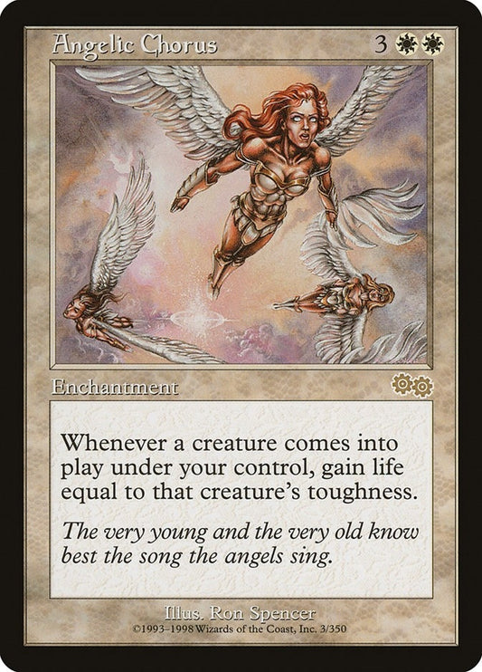 Image for Angelic Chorus (3) (Urza's Saga) - Magic: The Gathering