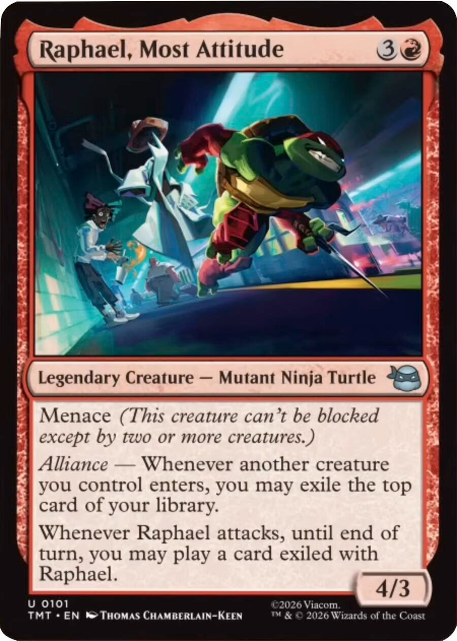Image for Raphael, Most Attitude (101) (Teenage Mutant Ninja Turtles) - Magic: The Gathering