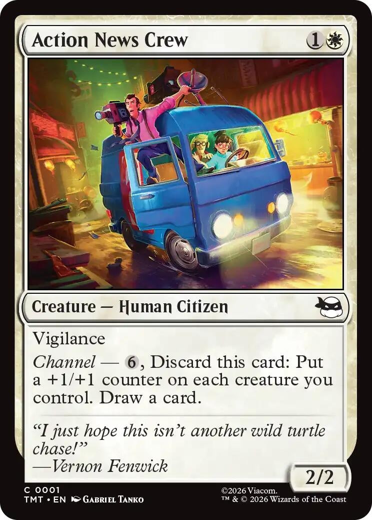 Image for Action News Crew (1) (Teenage Mutant Ninja Turtles) - Magic: The Gathering