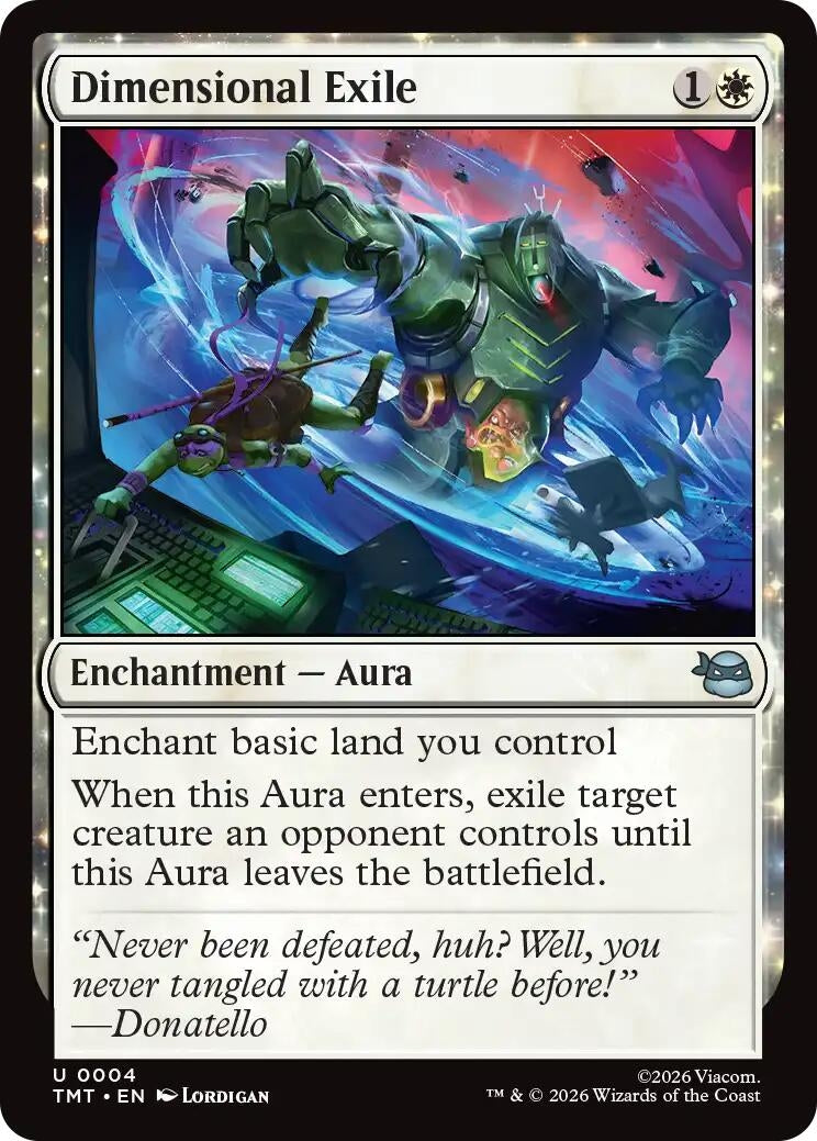 Image for Dimensional Exile (4) (Teenage Mutant Ninja Turtles) - Magic: The Gathering
