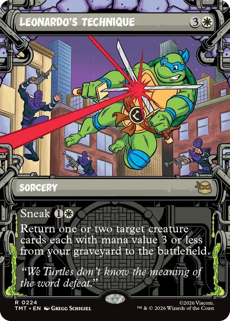 Image for Leonardo's Technique (Showcase) (224) (Teenage Mutant Ninja Turtles) - Magic: The Gathering