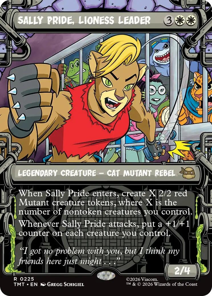 Image for Sally Pride, Lioness Leader (Showcase) (225) (Teenage Mutant Ninja Turtles) - Magic: The Gathering