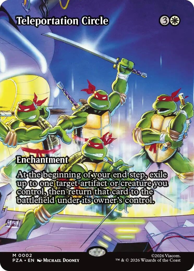 Image for Teleportation Circle (Borderless) (2) (Teenage Mutant Ninja Turtles Source Material) - Magic: The Gathering