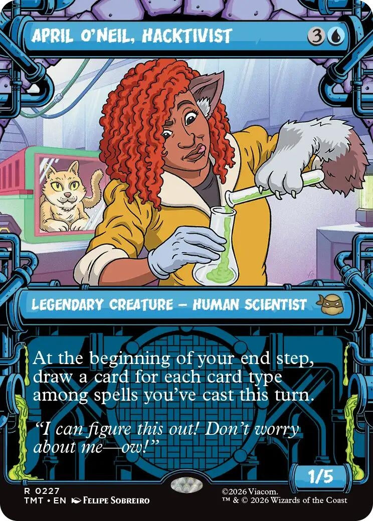 Image for April O'Neil, Hacktivist (0227) (Showcase) (227) (Teenage Mutant Ninja Turtles) - Magic: The Gathering