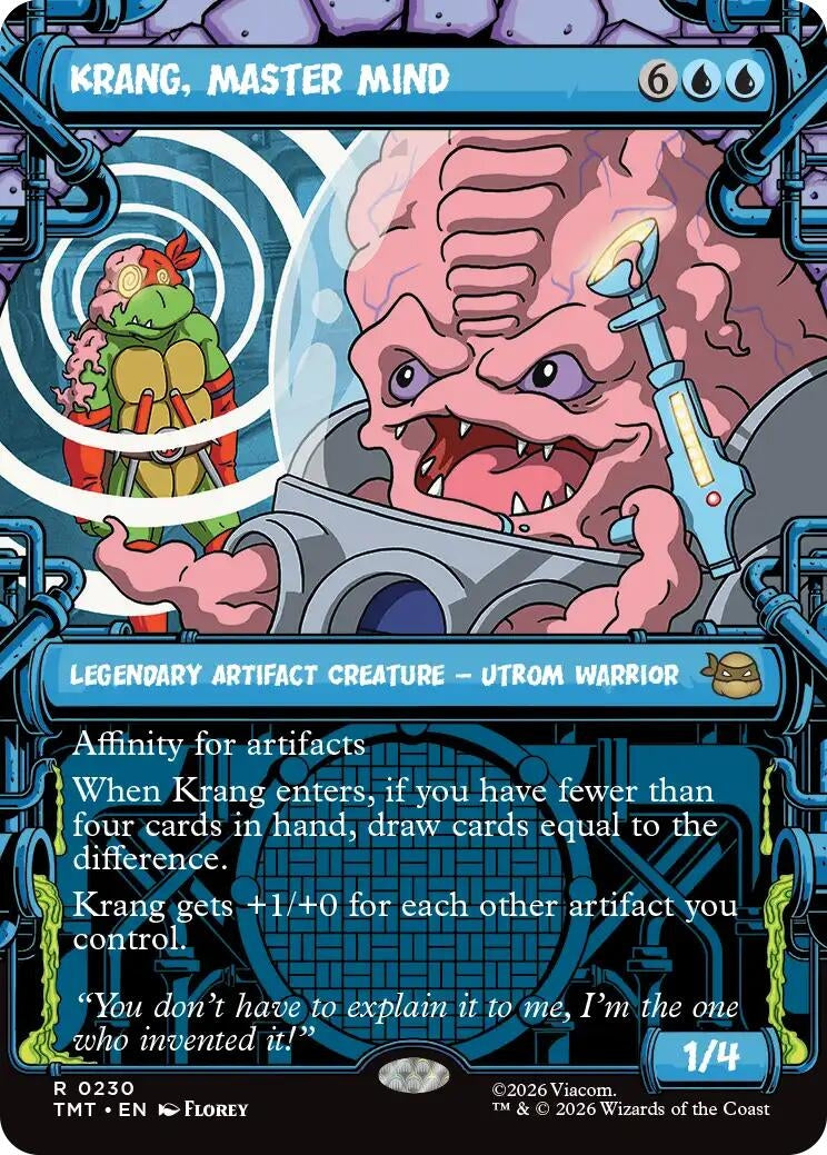 Image for Krang, Master Mind (Showcase) (230) (Teenage Mutant Ninja Turtles) - Magic: The Gathering
