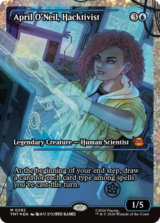 April O'Neil, Hacktivist (0292) (Showcase) (Fracture Foil) (292) (Teenage Mutant Ninja Turtles)