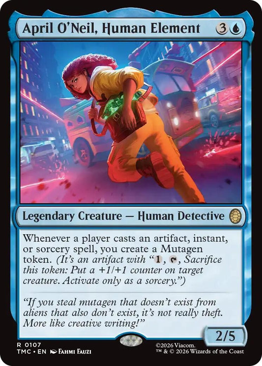 Image for April O'Neil, Human Element (107) (Teenage Mutant Ninja Turtles) - Magic: The Gathering