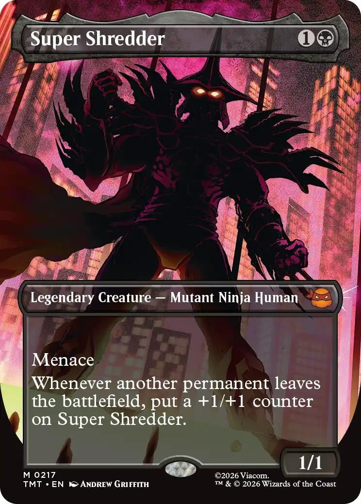 Image for Super Shredder (Borderless) (217) (Teenage Mutant Ninja Turtles) - Magic: The Gathering