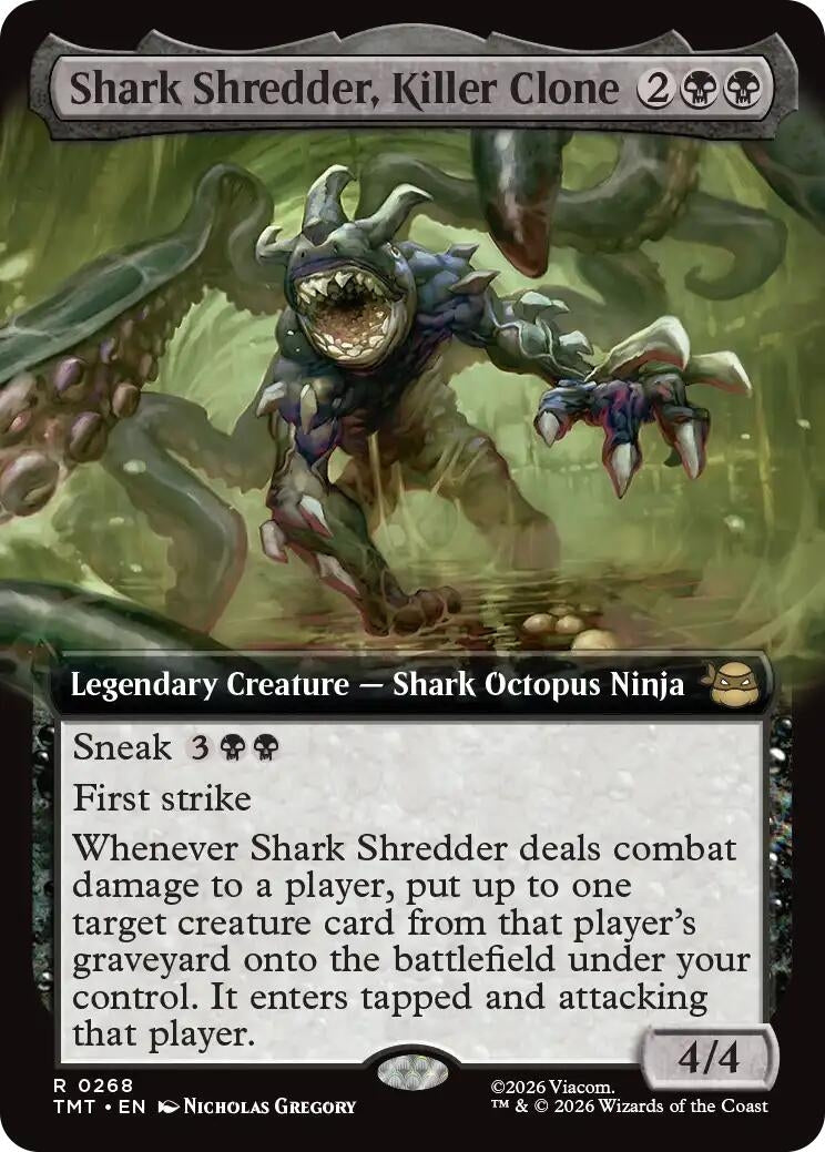 Shark Shredder, Killer Clone (Extended Art) (268) (Teenage Mutant Ninja Turtles)