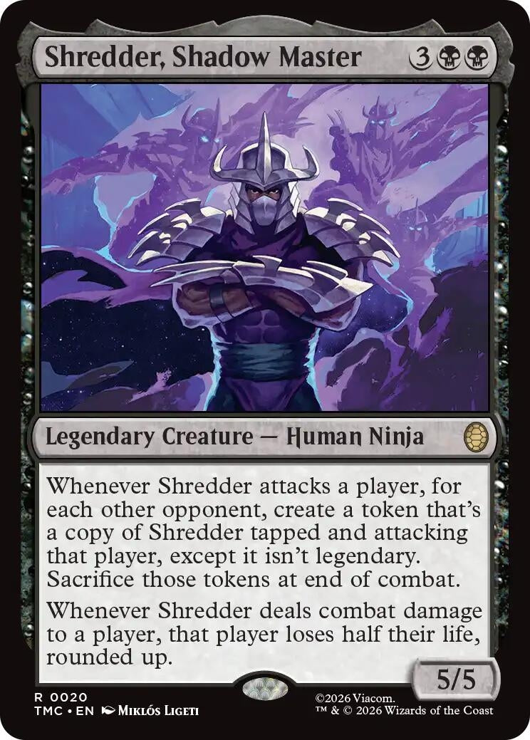 Image for Shredder, Shadow Master (20) (Teenage Mutant Ninja Turtles) - Magic: The Gathering