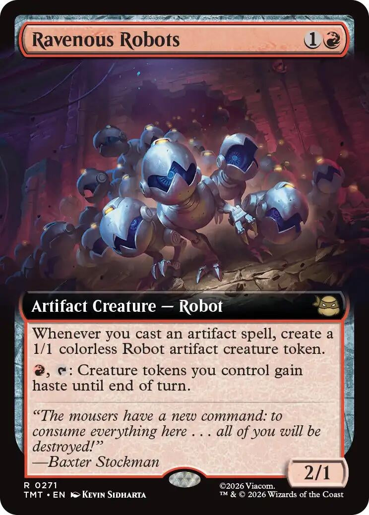 Image for Ravenous Robots (Extended Art) (271) (Teenage Mutant Ninja Turtles) - Magic: The Gathering
