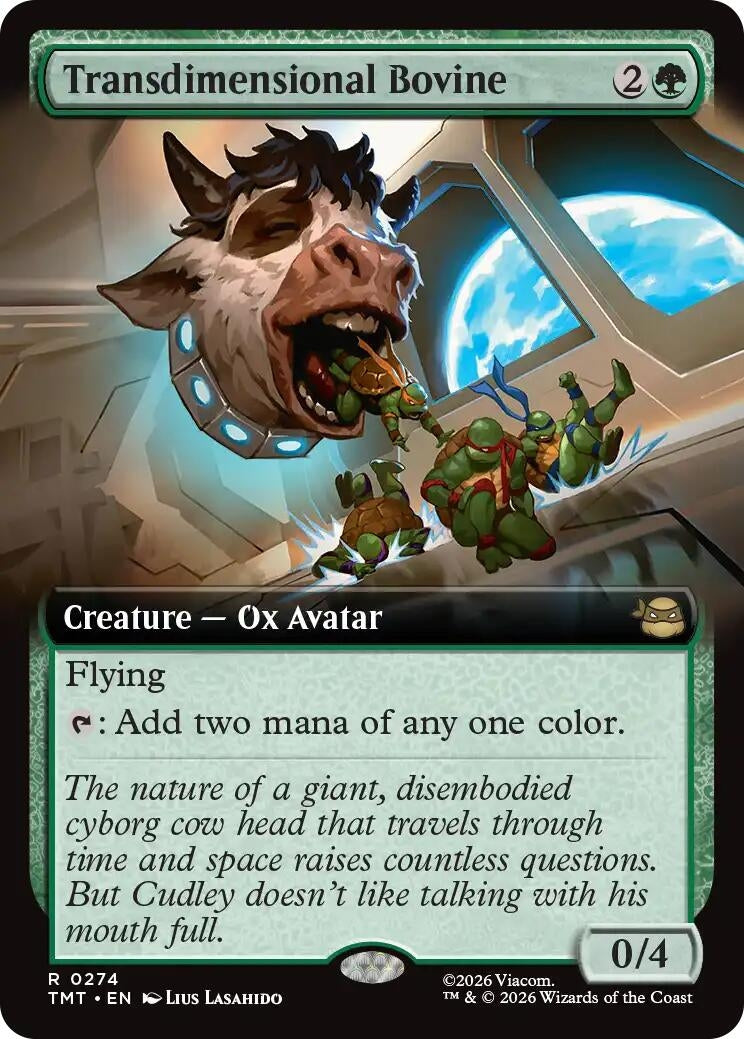 Image for Transdimensional Bovine (Extended Art) (274) (Teenage Mutant Ninja Turtles) - Magic: The Gathering