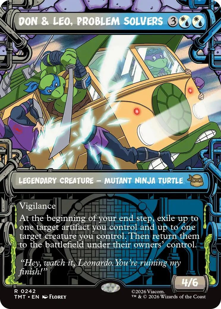 Image for Don & Leo, Problem Solvers (Showcase) (242) (Teenage Mutant Ninja Turtles) - Magic: The Gathering